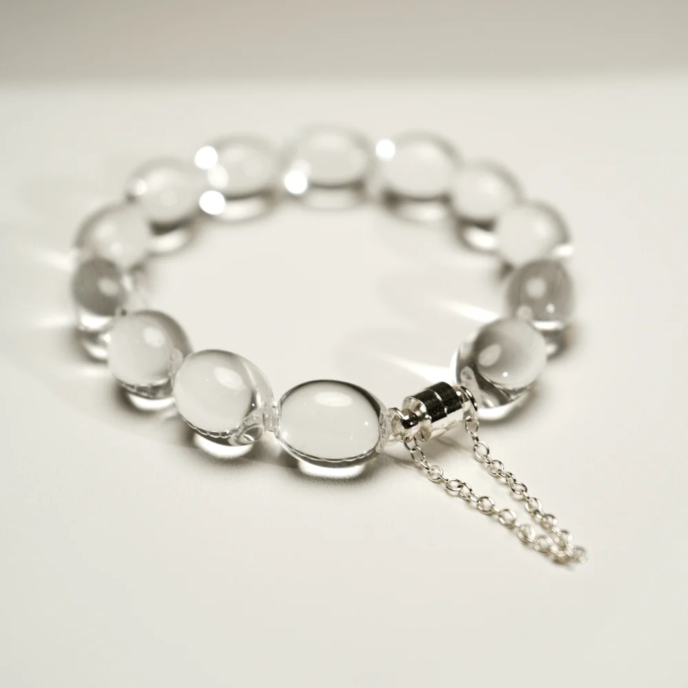 Qynzara™ Jelly Bean Clear Quartz Bracelet