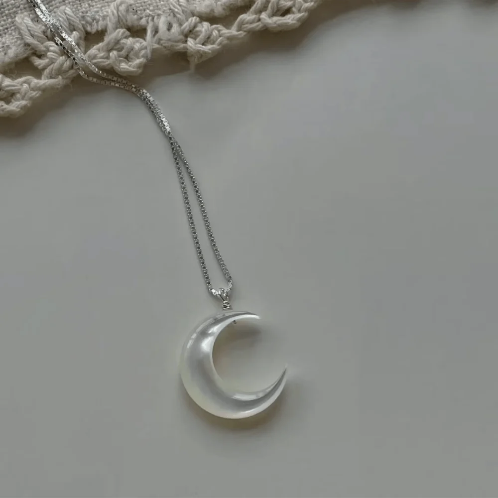 Qynzara™  Moonlight Mother-of-Pearl Necklace