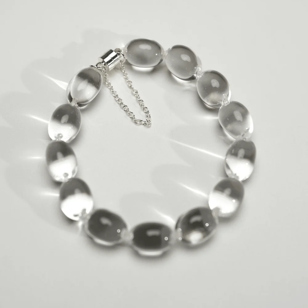 Qynzara™ Jelly Bean Clear Quartz Bracelet