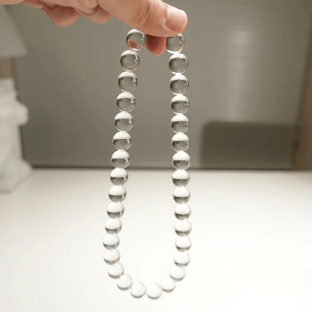 Qynzara™ Water Bubble Clear Quartz Necklace