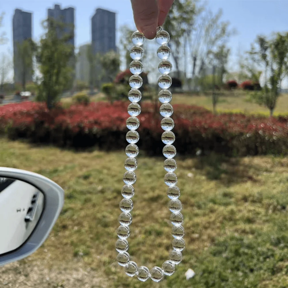 Qynzara™ Water Bubble Clear Quartz Necklace
