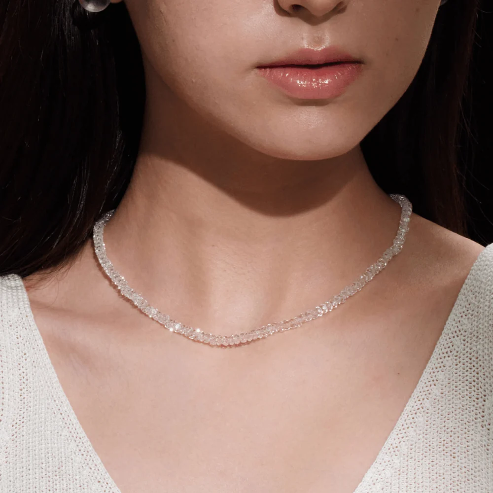 Qynzara™ Crushed Ice Clear Quartz Bracelet