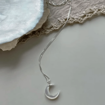 Qynzara™  Moonlight Mother-of-Pearl Necklace