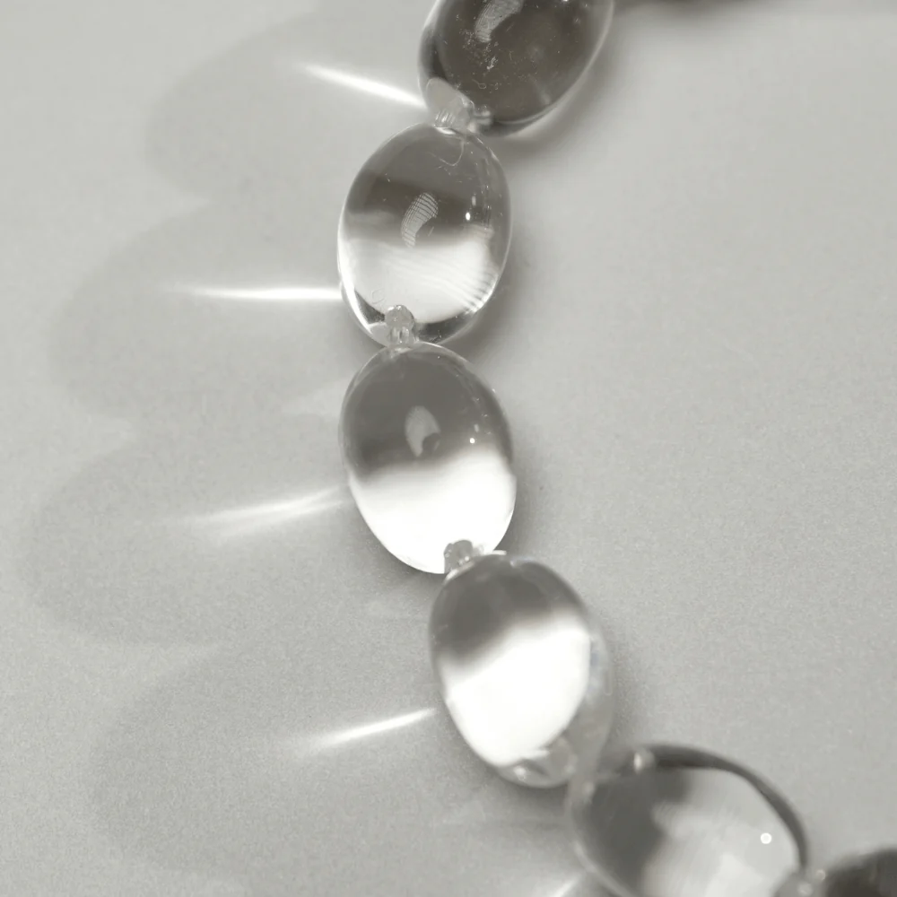 Qynzara™ Jelly Bean Clear Quartz Bracelet