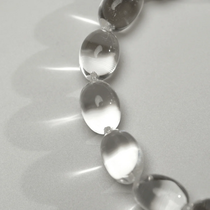 Qynzara™ Jelly Bean Clear Quartz Bracelet