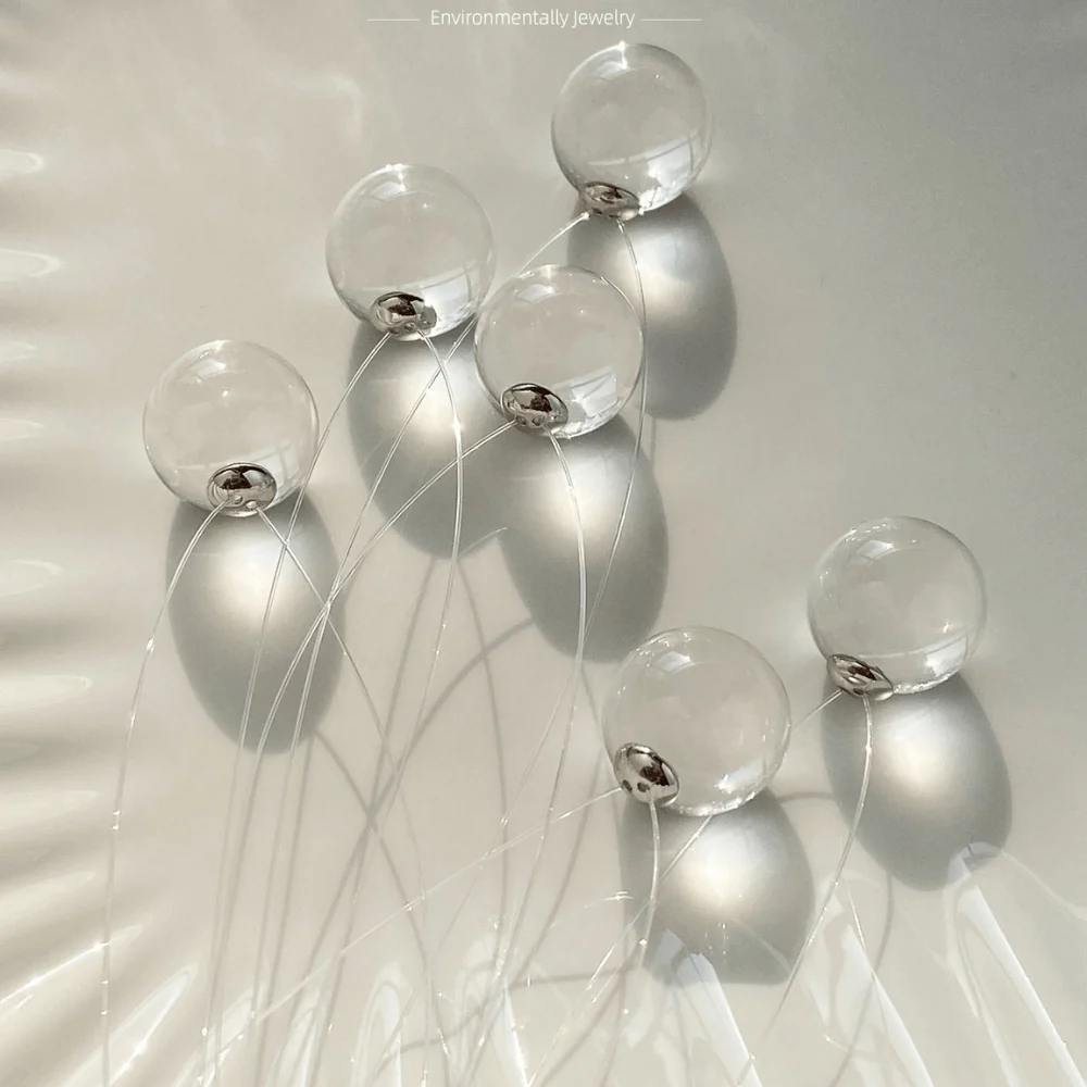 Qynzara™ Invisible Floating Bubble Clear Quartz Necklace