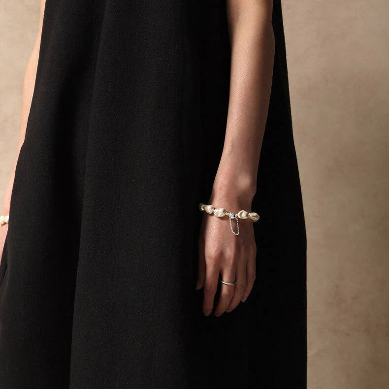 Qynzara™ Liquid Light Baroque Crystal Pearl Bracelet