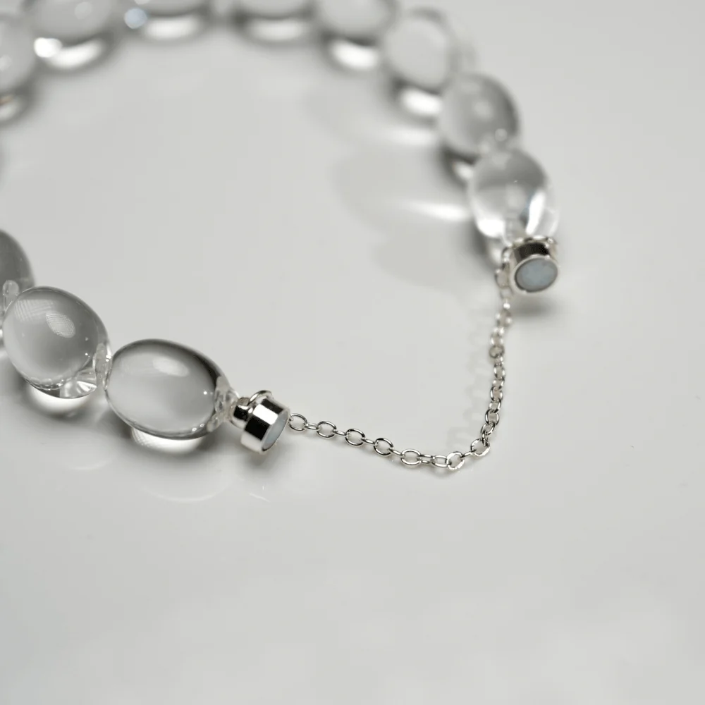 Qynzara™ Jelly Bean Clear Quartz Bracelet