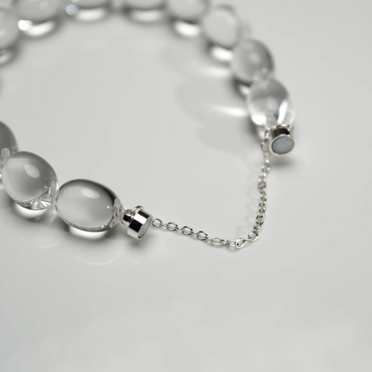 Qynzara™ Jelly Bean Clear Quartz Bracelet