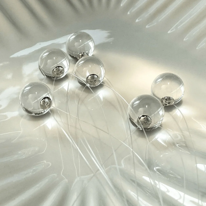Qynzara™ Invisible Floating Bubble Clear Quartz Necklace