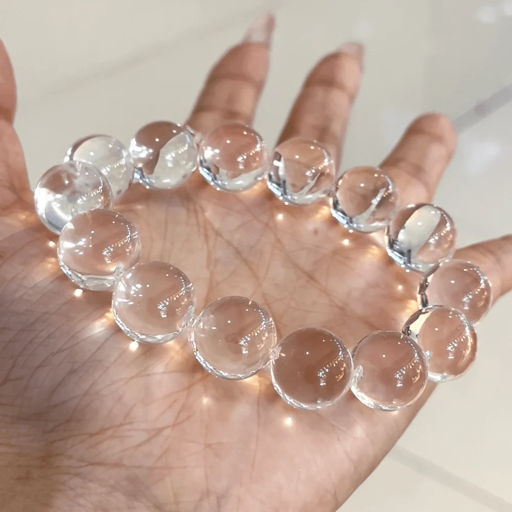 Qynzara™ Water Bubble Clear Quartz Bracelet