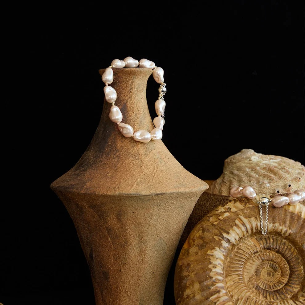 Qynzara™ Liquid Light Baroque Crystal Pearl Bracelet