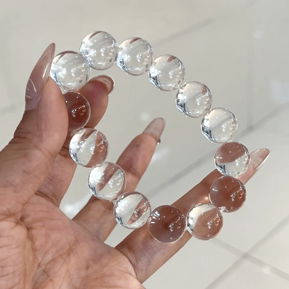 Qynzara™ Water Bubble Clear Quartz Bracelet
