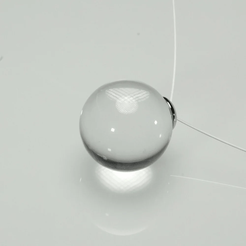Qynzara™ Invisible Floating Bubble Clear Quartz Necklace