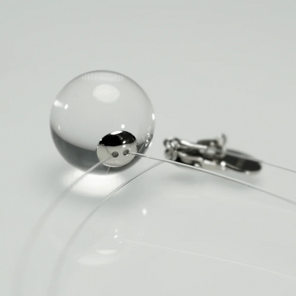 Qynzara™ Invisible Floating Bubble Clear Quartz Necklace