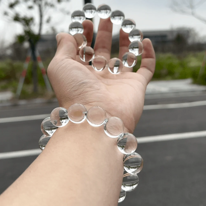 Qynzara™ Water Bubble Clear Quartz Bracelet