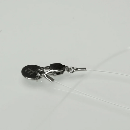 Qynzara™ Invisible Floating Bubble Clear Quartz Necklace