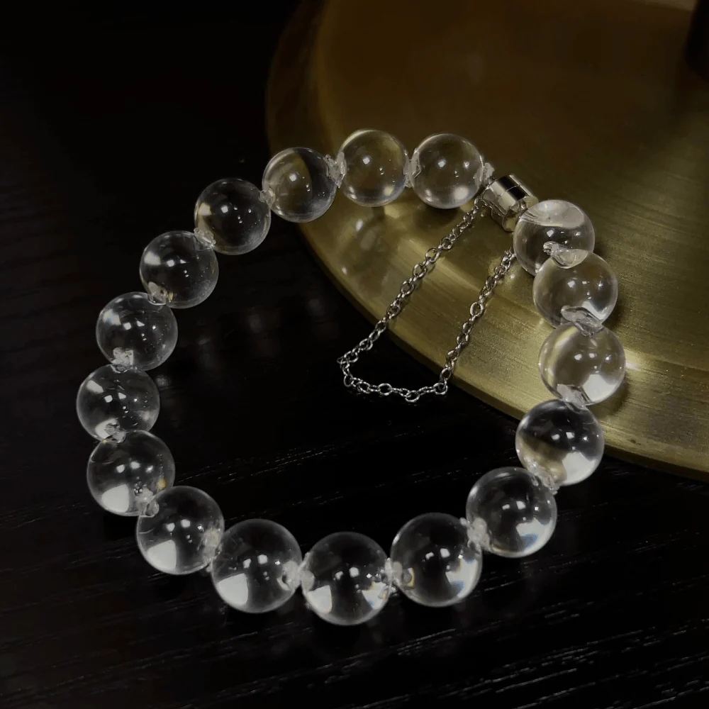 Qynzara™ Water Bubble Clear Quartz Bracelet