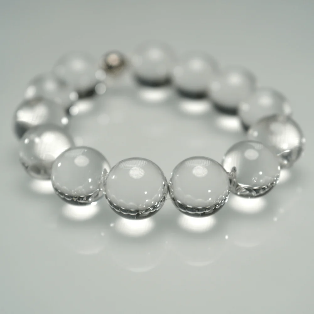 Qynzara™ Water Bubble Clear Quartz Bracelet