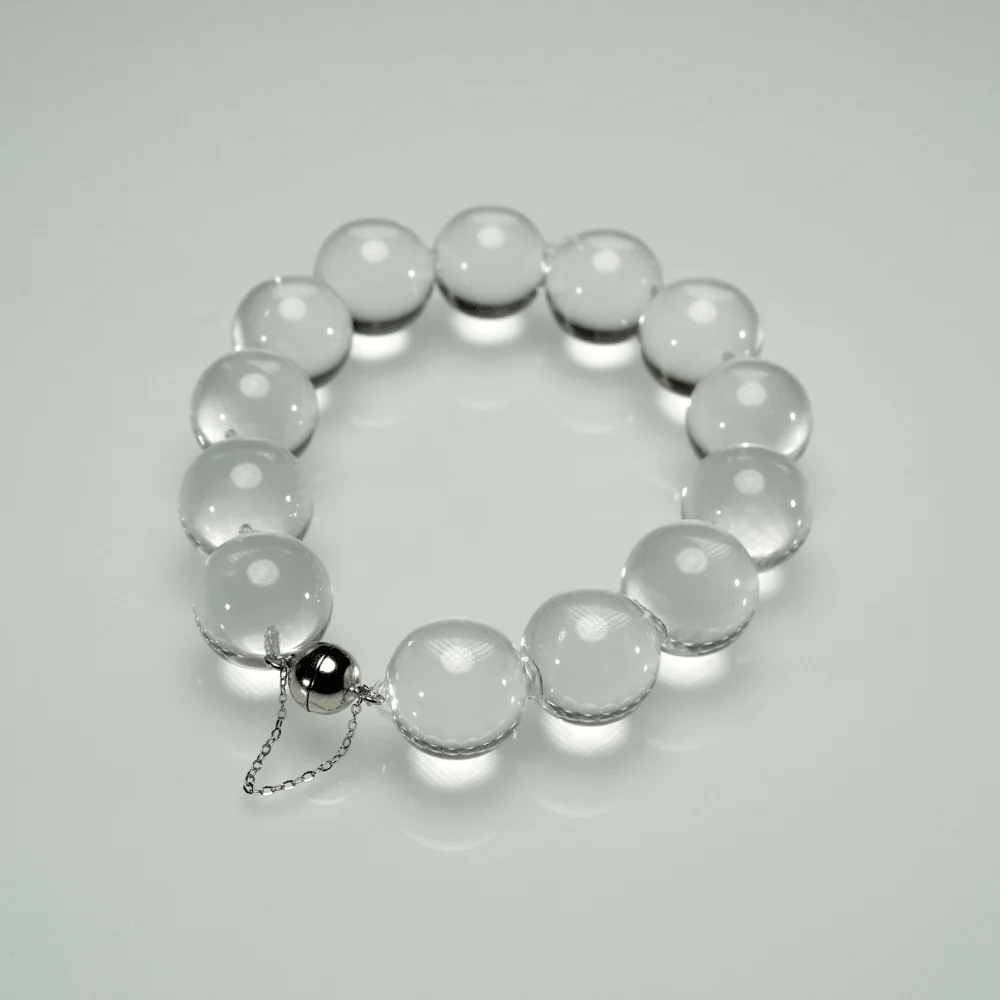 Qynzara™ Water Bubble Clear Quartz Bracelet