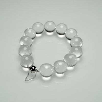 Qynzara™ Water Bubble Clear Quartz Bracelet