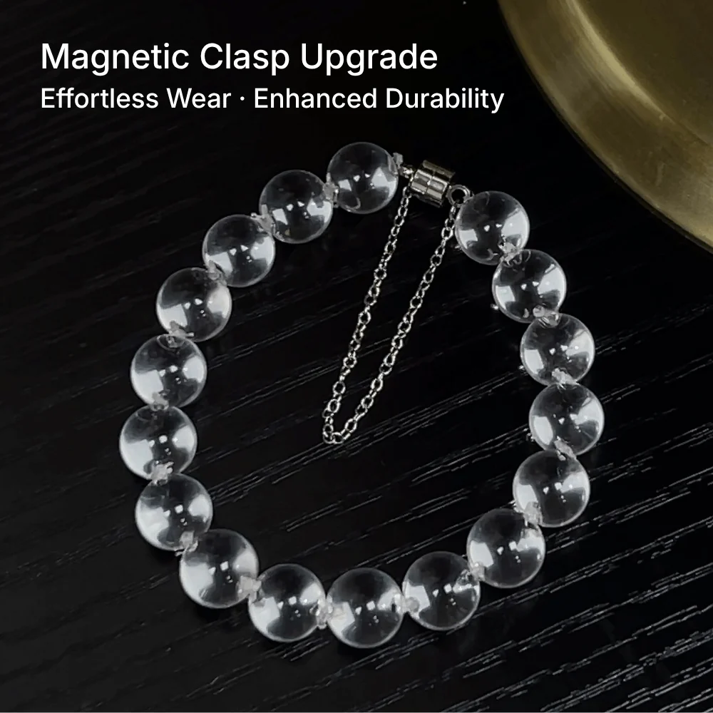 Qynzara™ Water Bubble Clear Quartz Bracelet