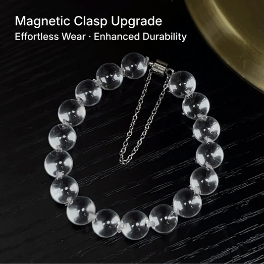 Qynzara™ Water Bubble Clear Quartz Bracelet