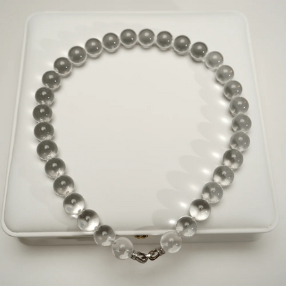 Qynzara™ Water Bubble Clear Quartz Necklace