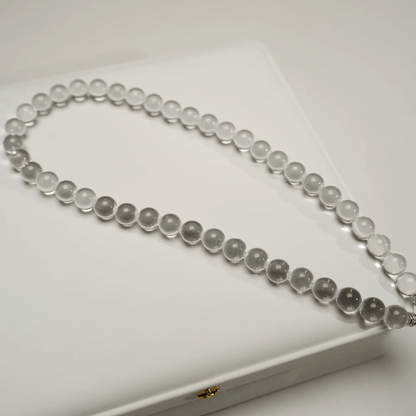 Qynzara™ Water Bubble Clear Quartz Necklace