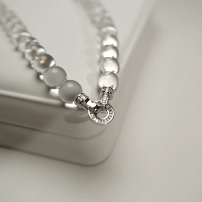 Qynzara™ Water Bubble Clear Quartz Necklace