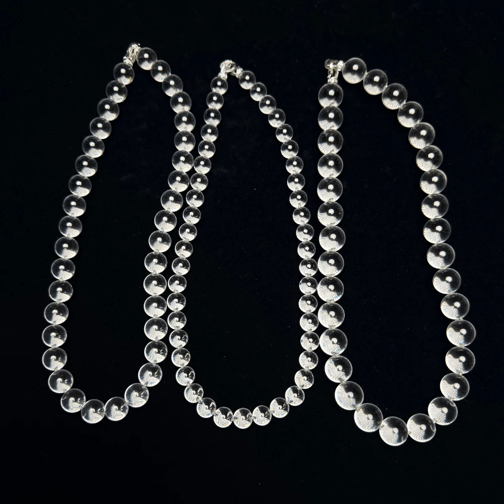 Qynzara™ Water Bubble Clear Quartz Necklace