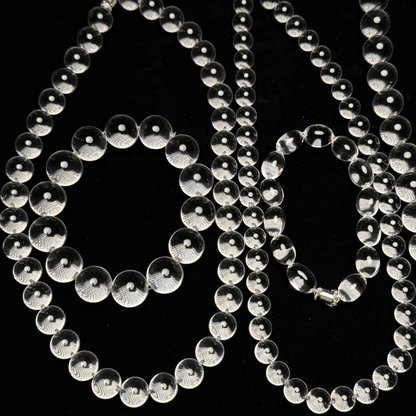 Qynzara™ Water Bubble Clear Quartz Necklace
