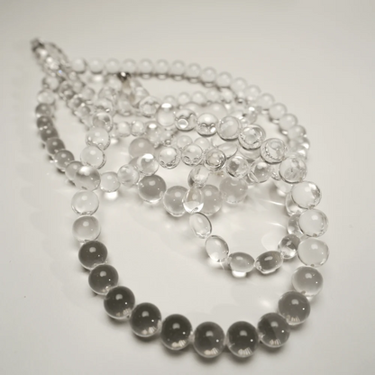 Qynzara™ Water Bubble Clear Quartz Necklace