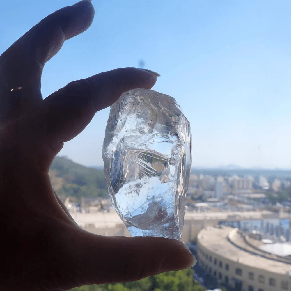 Qynzara™ Water Bubble Clear Quartz Necklace